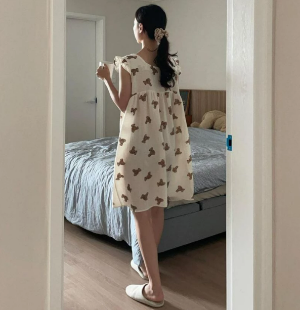 くまさんワンピースルームウェア